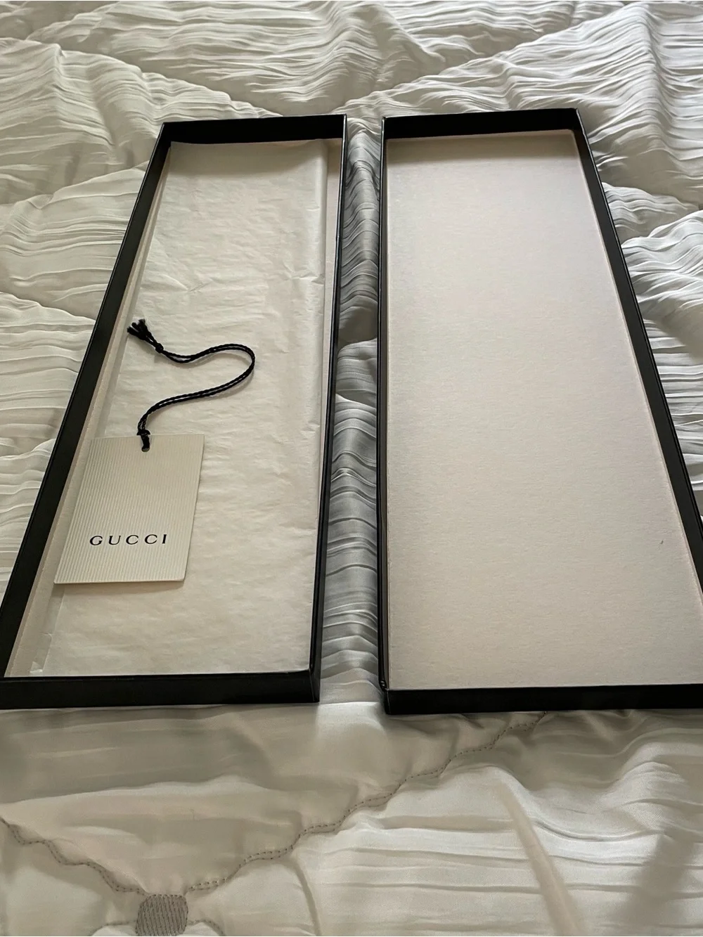 Gucci Authentic Empty Necktie Gift Box in Ivory and Black